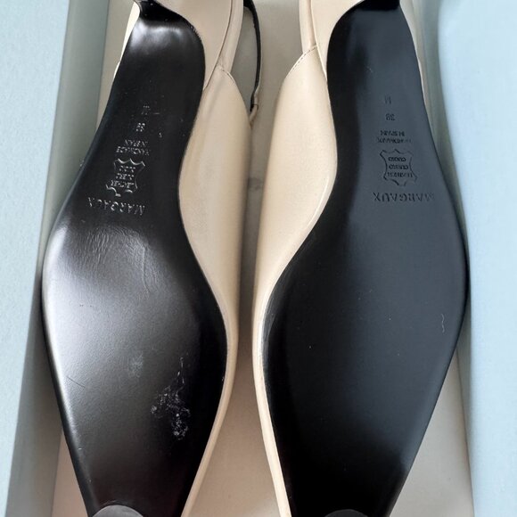 BRAND NEW Margaux The Sofia Sling - Ecru Crinkle Patent (39) - Picture 11 of 14